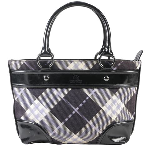 burberry plaid and black patent satchel|Burberry Patent Bags & Handbags for Women for sale .